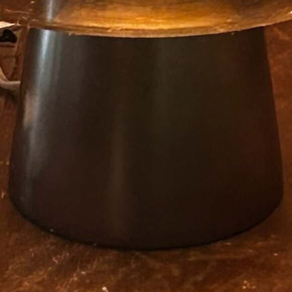 NWT Dusk Dawn Smoked Glass Drum Table Lamp Nordic Style - Picture 6 of 7